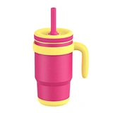 Colorful kids mug cup with easy-grip handle